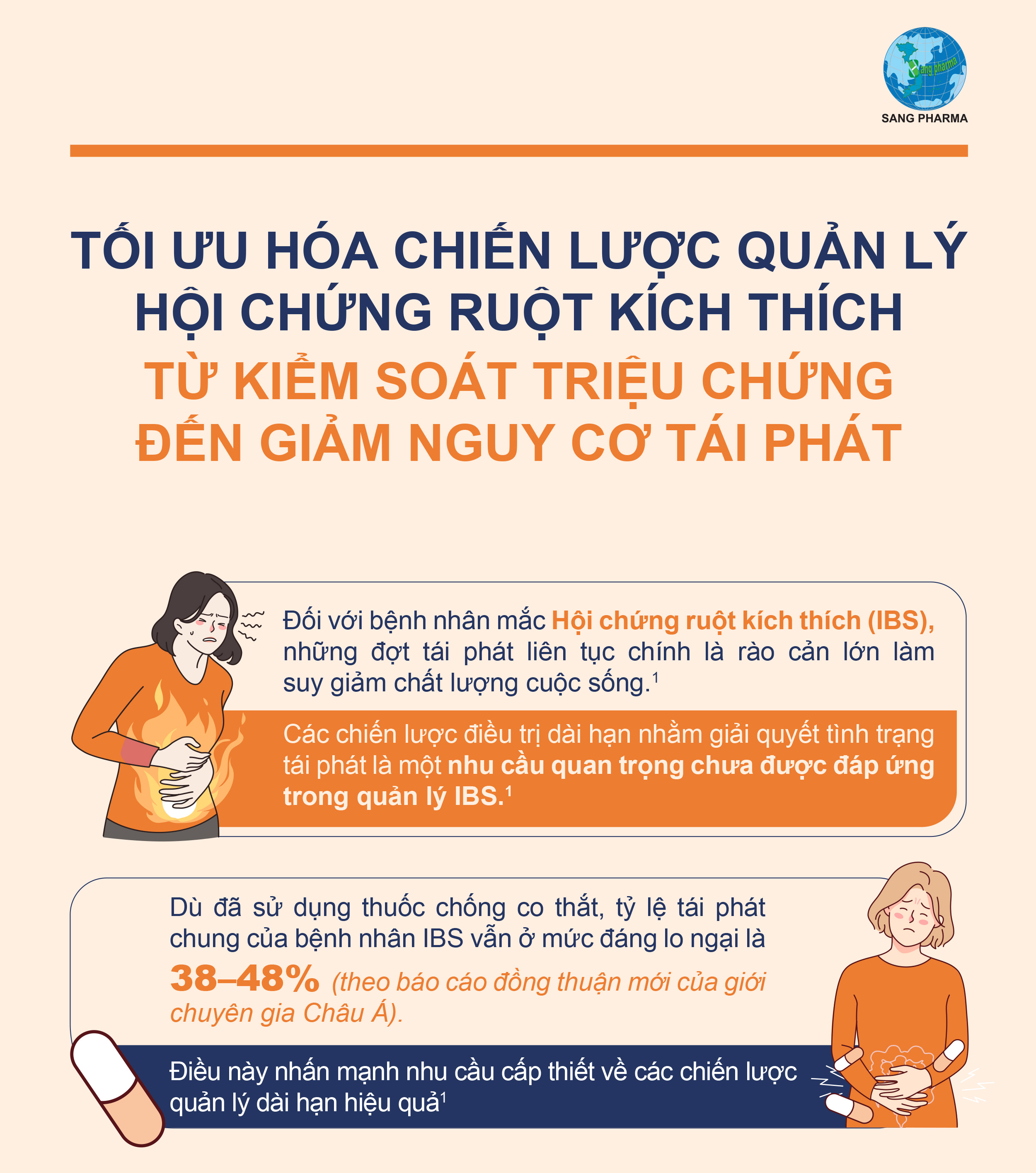 Tối ưu hóa chiến lược quản lý hội chứng ruột kích thích từ kiểm soát triệu chứng đến giảm nguy cơ tái phát