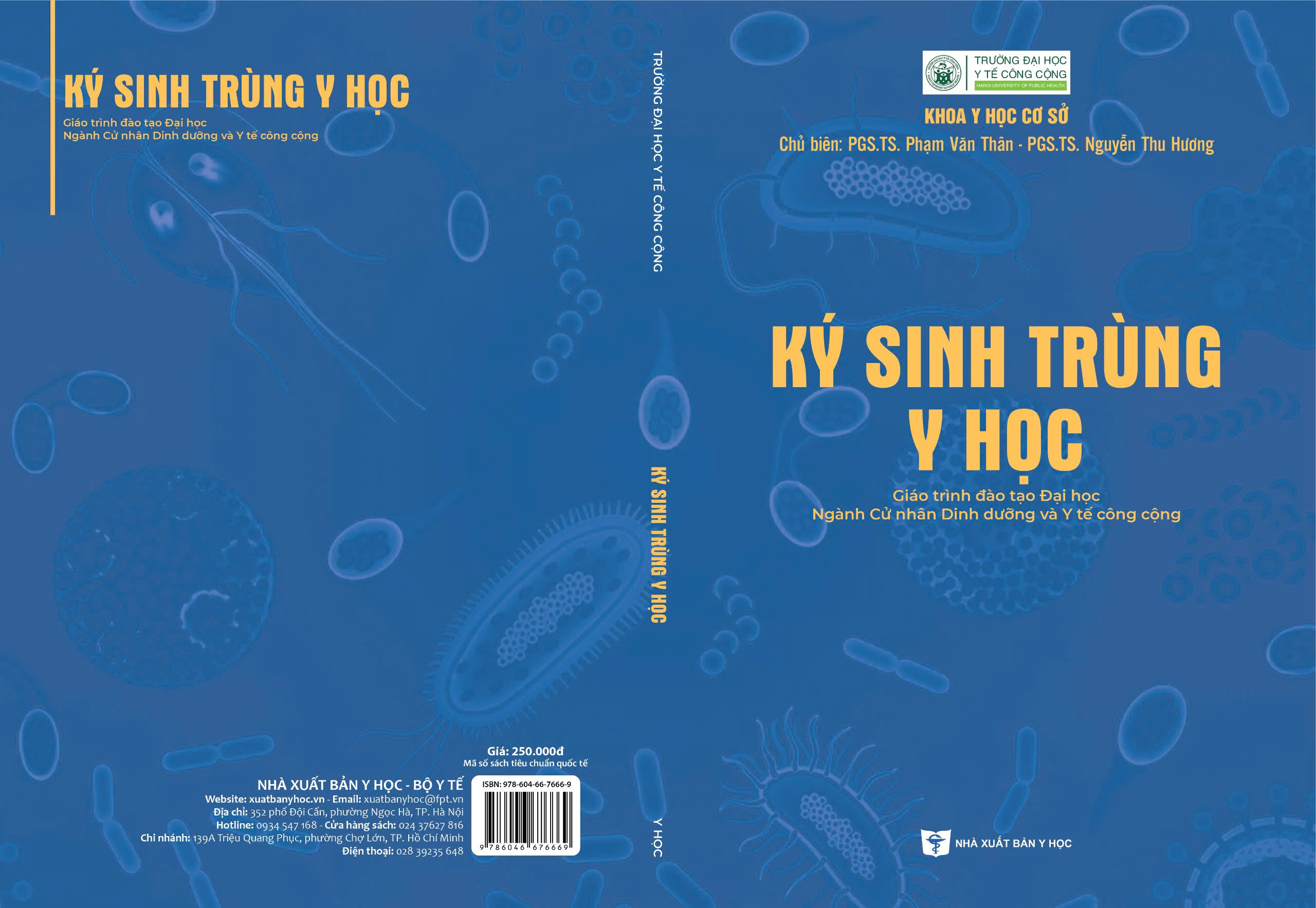 Ký sinh trùng y học –
Giáo trình đào tạo đại học ngành cử nhân dinh dưỡng và y tế công cộng