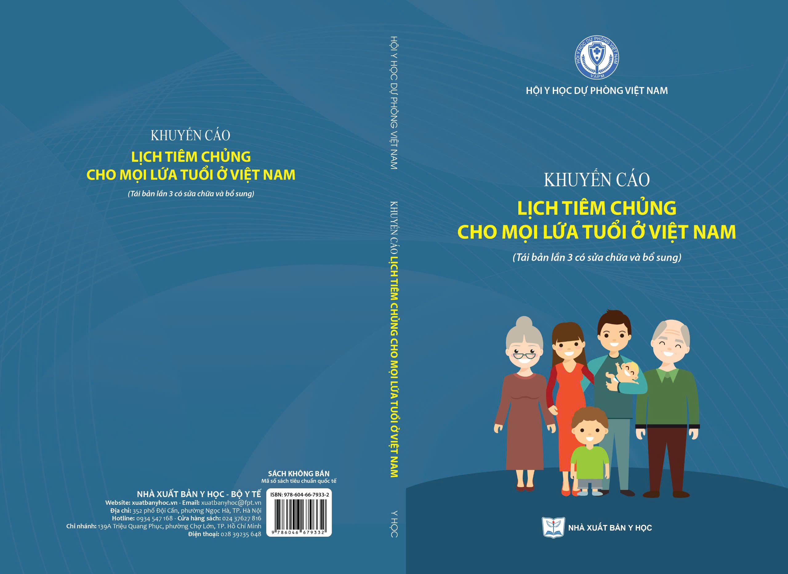 Khuyến cáo lịch tiêm chủng cho mọi lứa tuổi ở Việt Nam (Tái bản lần 3 có sửa chữa và bổ sung)
