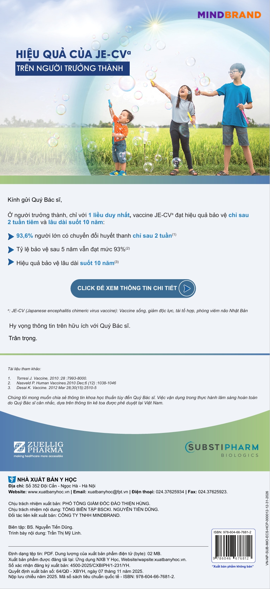 Hiệu quả của JE-CVa trên người trưởng thành