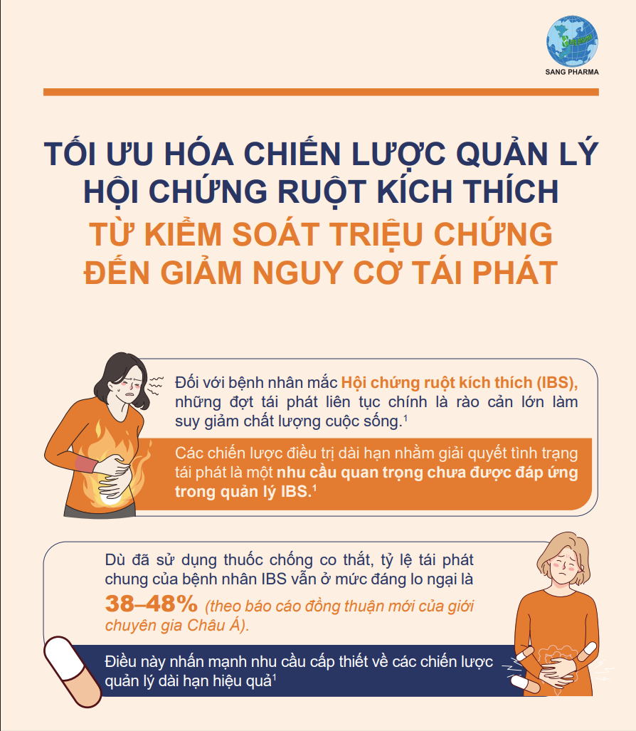 Tối ưu hóa chiến lược quản lý hội chứng ruột kích thích từ kiểm soát triệu chứng đến giảm nguy cơ tái phát