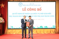 Bộ Y tế bổ nhiệm lại Phó Giám đốc chuyên môn Bệnh viện Phụ sản Trung ương