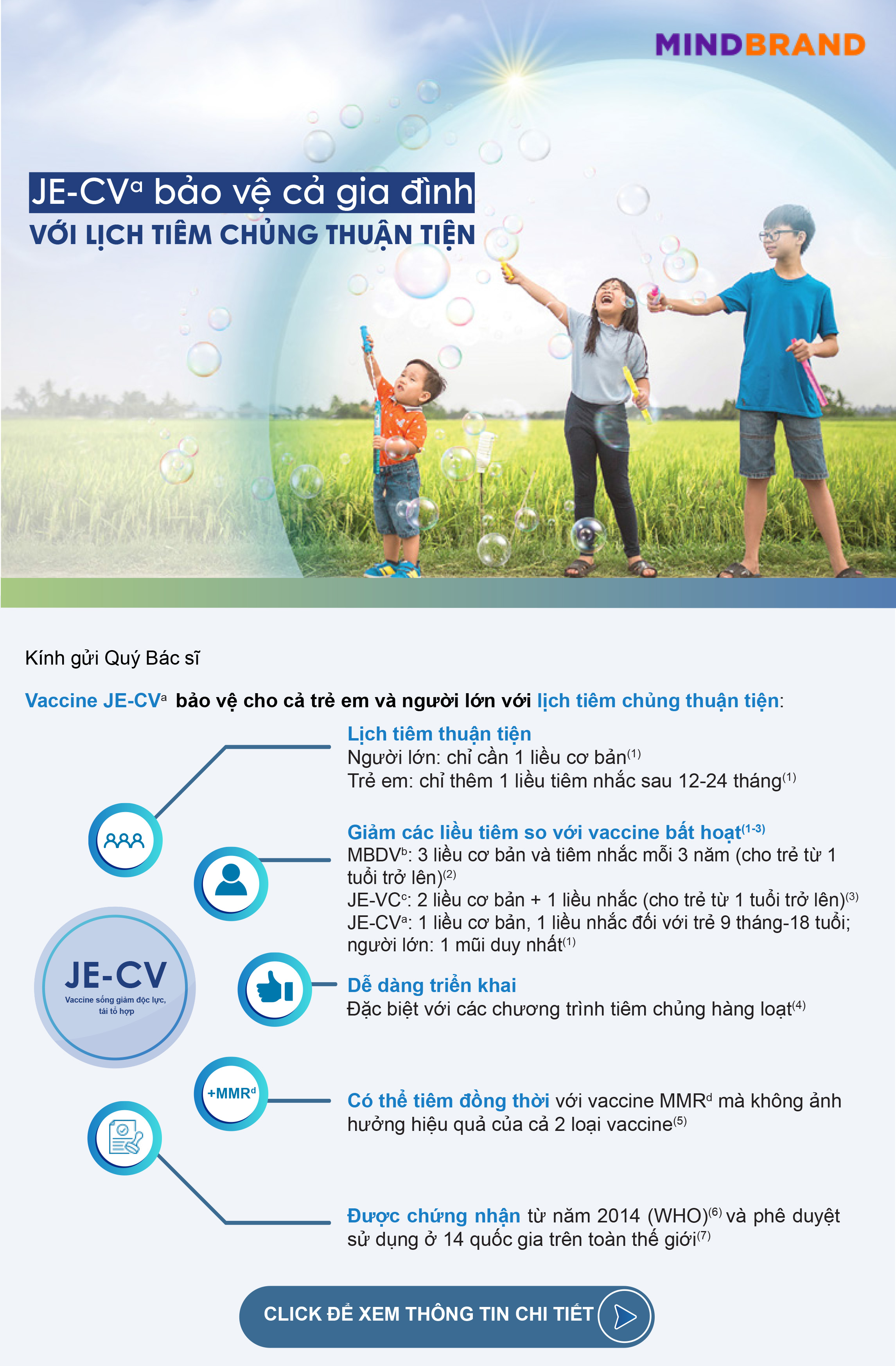 JE-CVa bảo vệ cả gia đình với lịch tiêm chủng thuận tiện